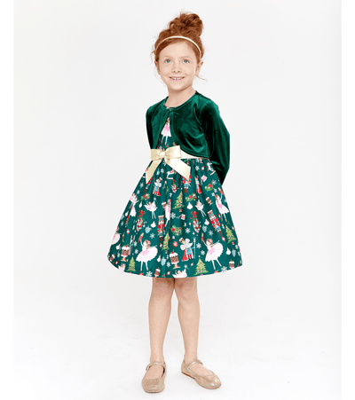 Girls Nutcracker Christmas Dress