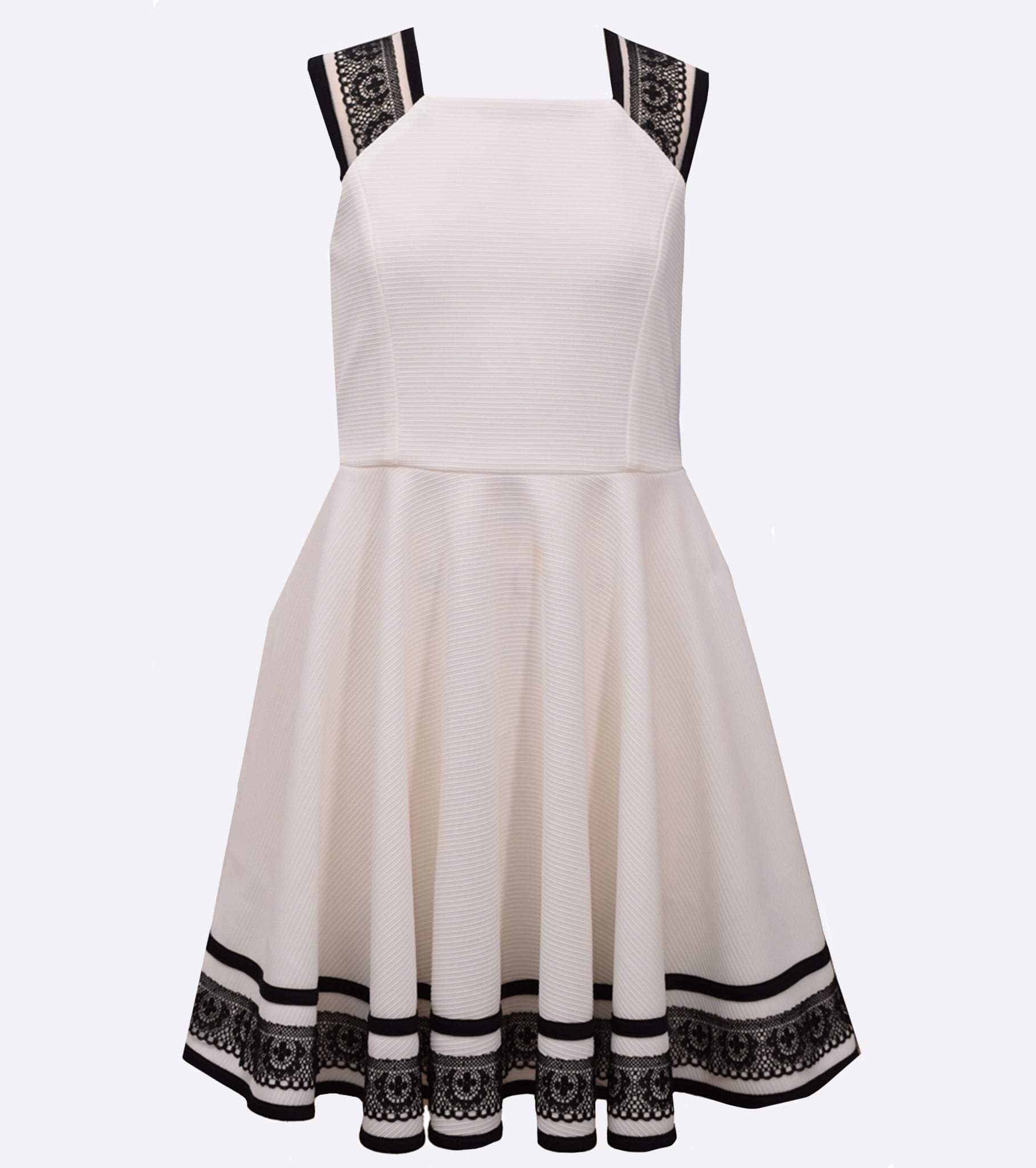 bonnie jean black and white dress