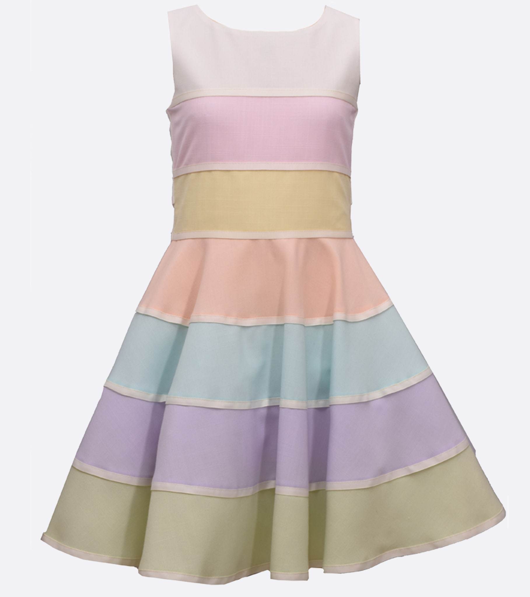 pastel color party dress
