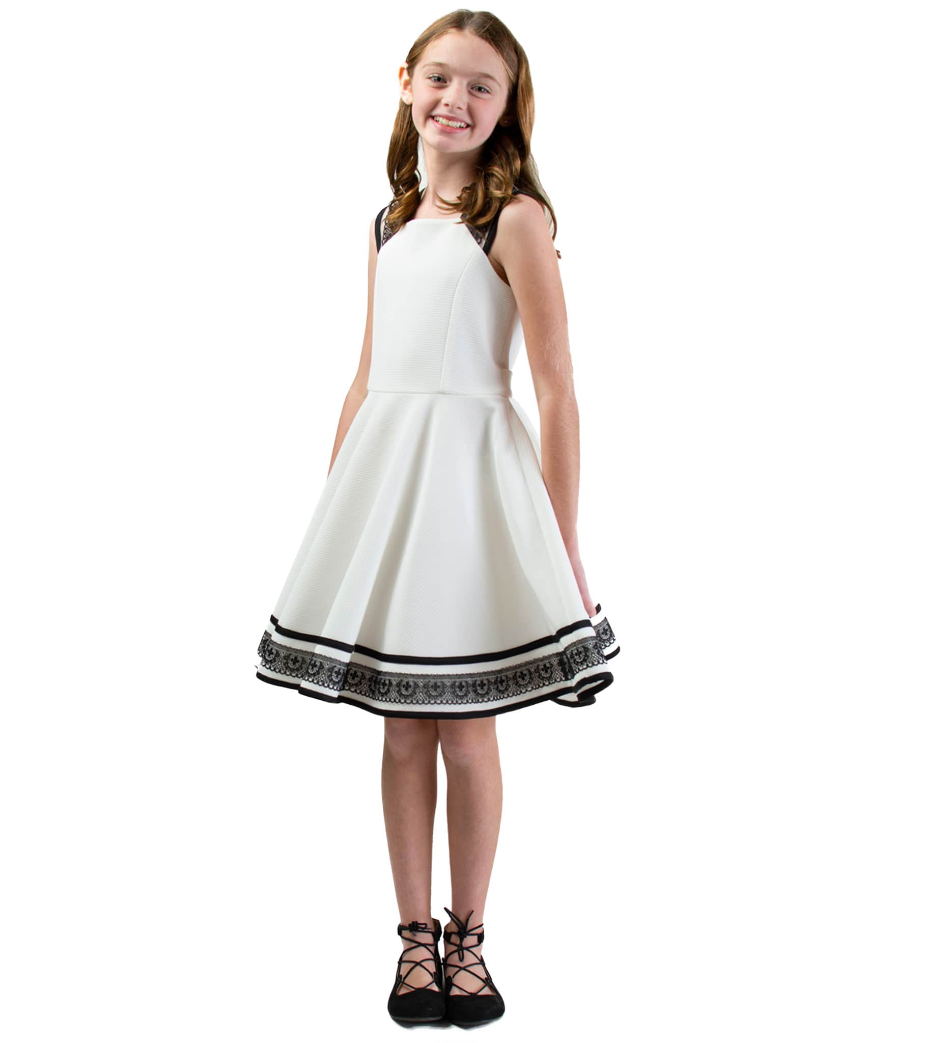 black and white dresses for tweens