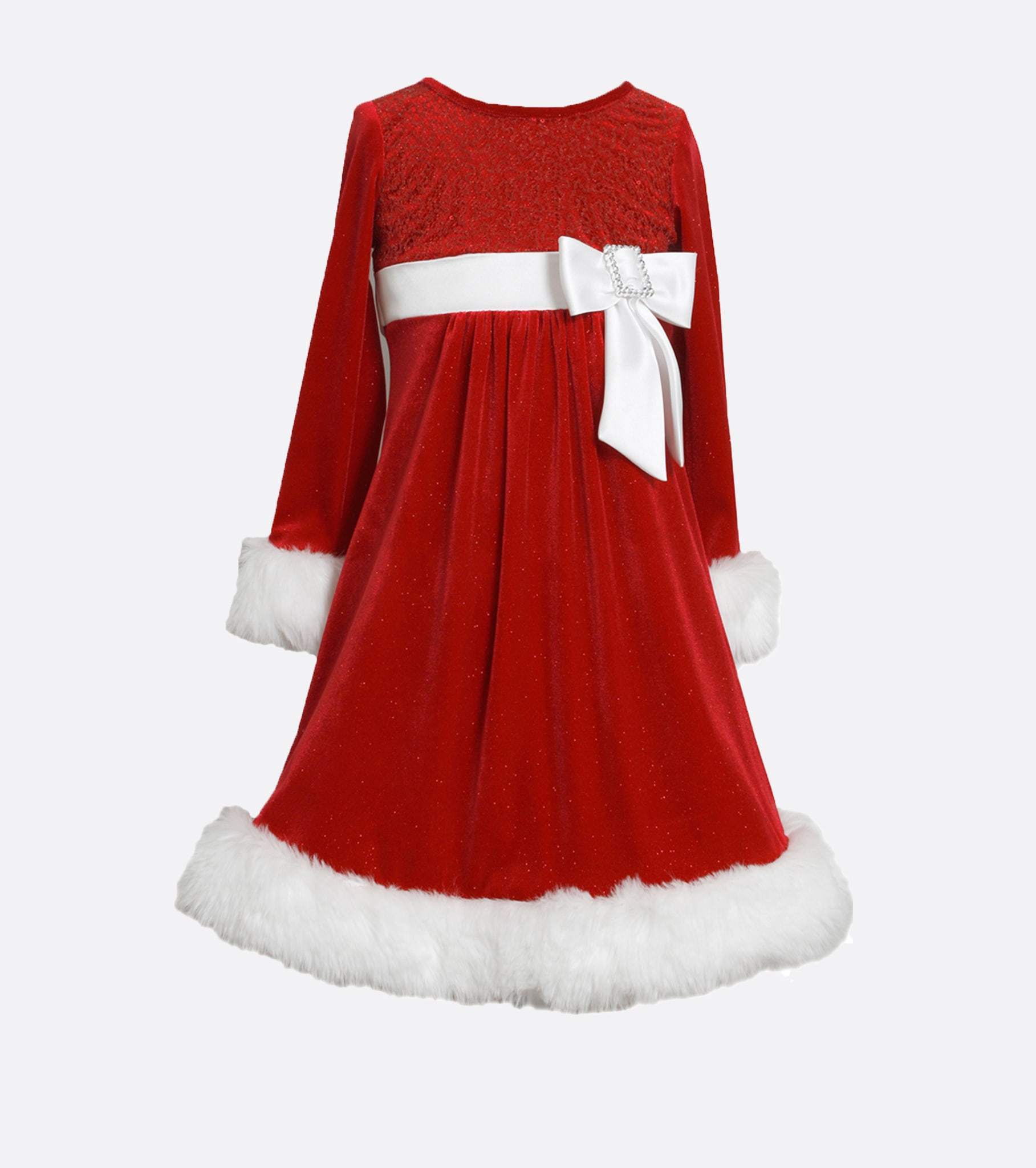 bonnie jean striped santa dress