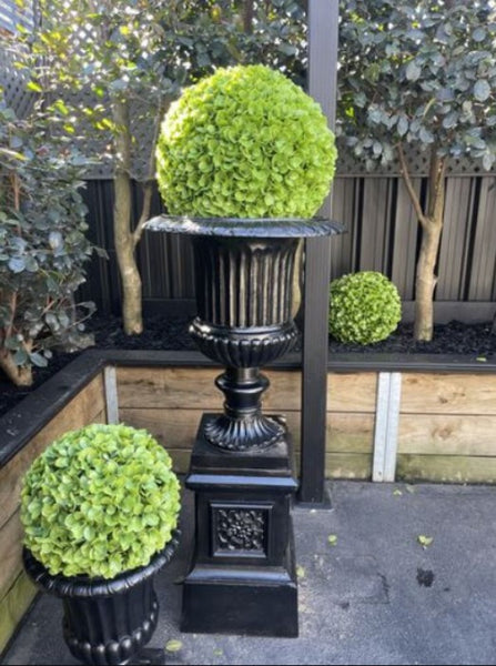 our past work of faux topiary balls