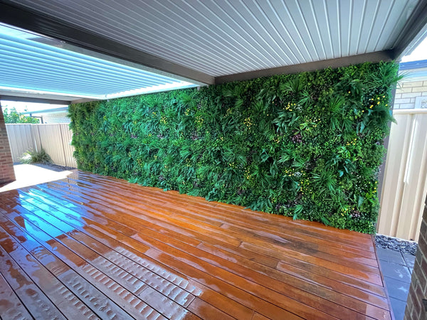 artificial living wall installed in home