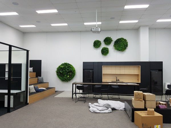 using faux green disks in commercial agenct