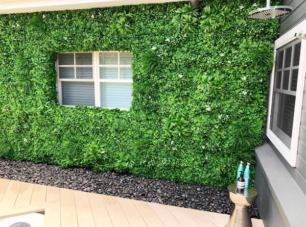 residential outdoor faux plants