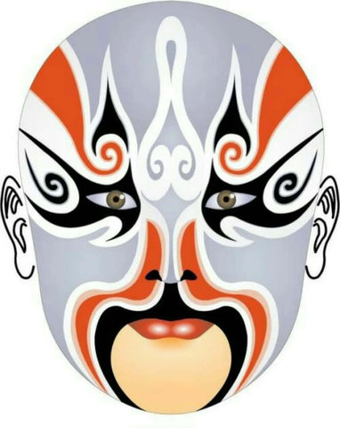 Gold and Silver Faces in Chinese Peking Opera symbolize mysteriousness, and stand for monsters or gods.