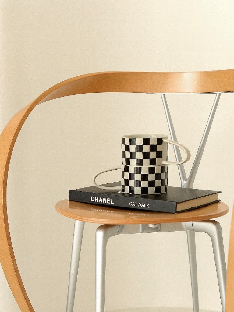 R.F - Checkerboard Mug Set – A Bit Sleepy. Homedecor