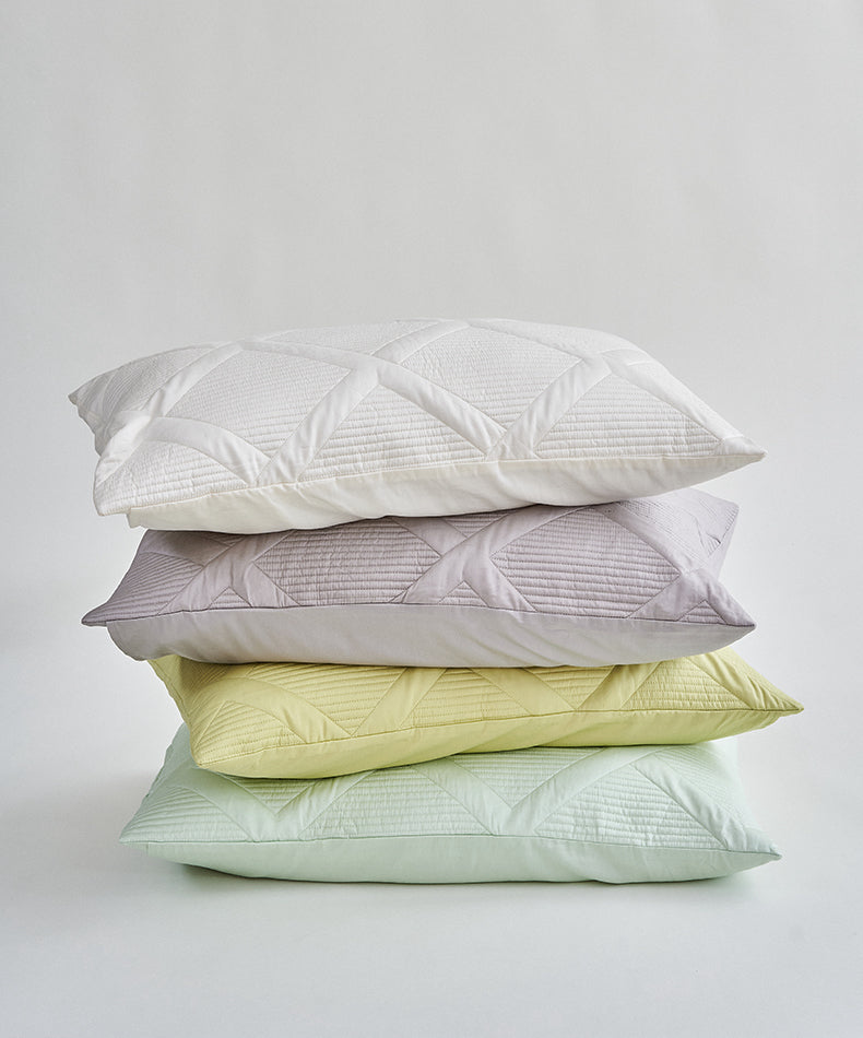 Plain white quality silk Tencel fiber quilt and pillow case, by A Bit Sleepy homeware concept store