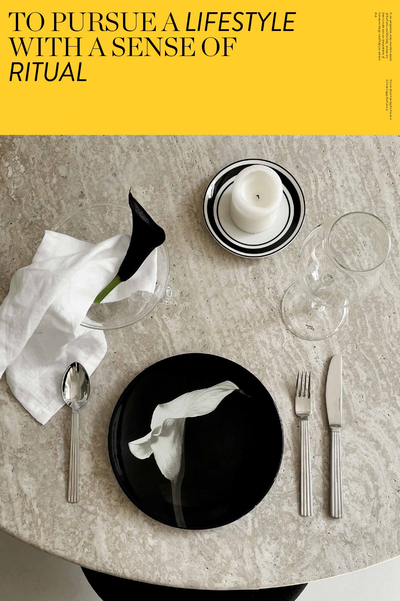 Calla lily patterned black ceramic plate for breakfast and dinner tableware, by A Bit Sleep homedeocor concept store