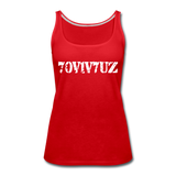 SURVIVOR in Stenciled Characters - Premium Tank Top - red