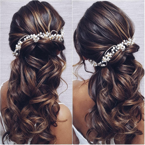 Curled up hairstyle