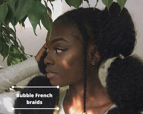 french bubble braids