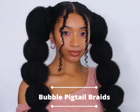 bubble braids pigtails