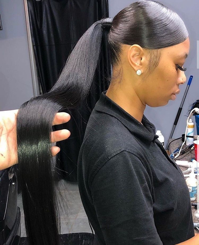 long ponytail hair