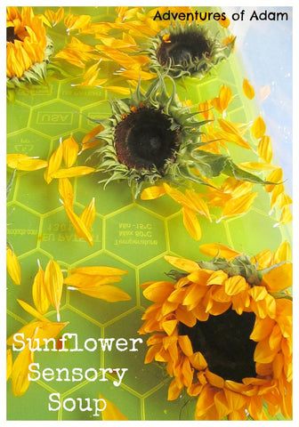 sunflower sensory soup for mud kitchen water sensory play