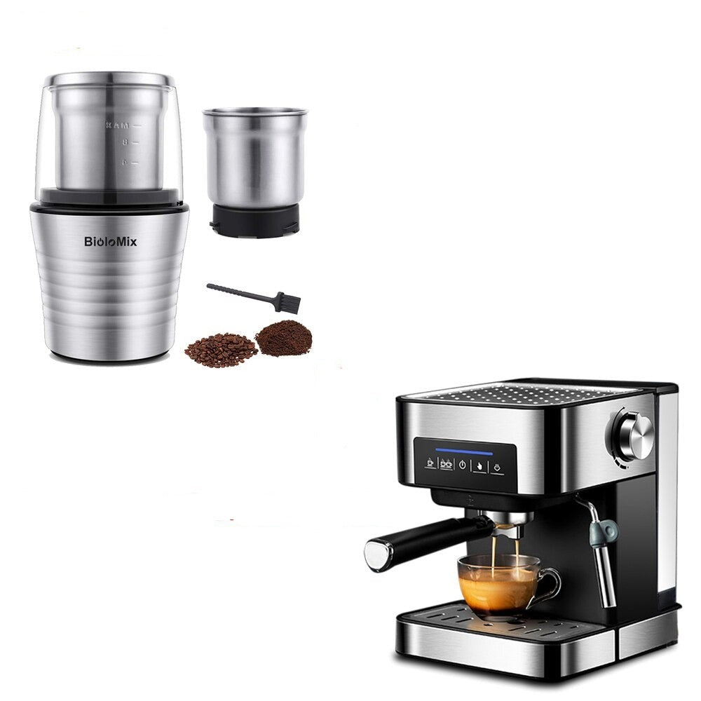 Samenwerken met Chromatisch Nodig hebben Koffiezetapparaat - 2 in 1 Espressomachine met Melkopschuimer voor Esp –  MaverickCommerce.net