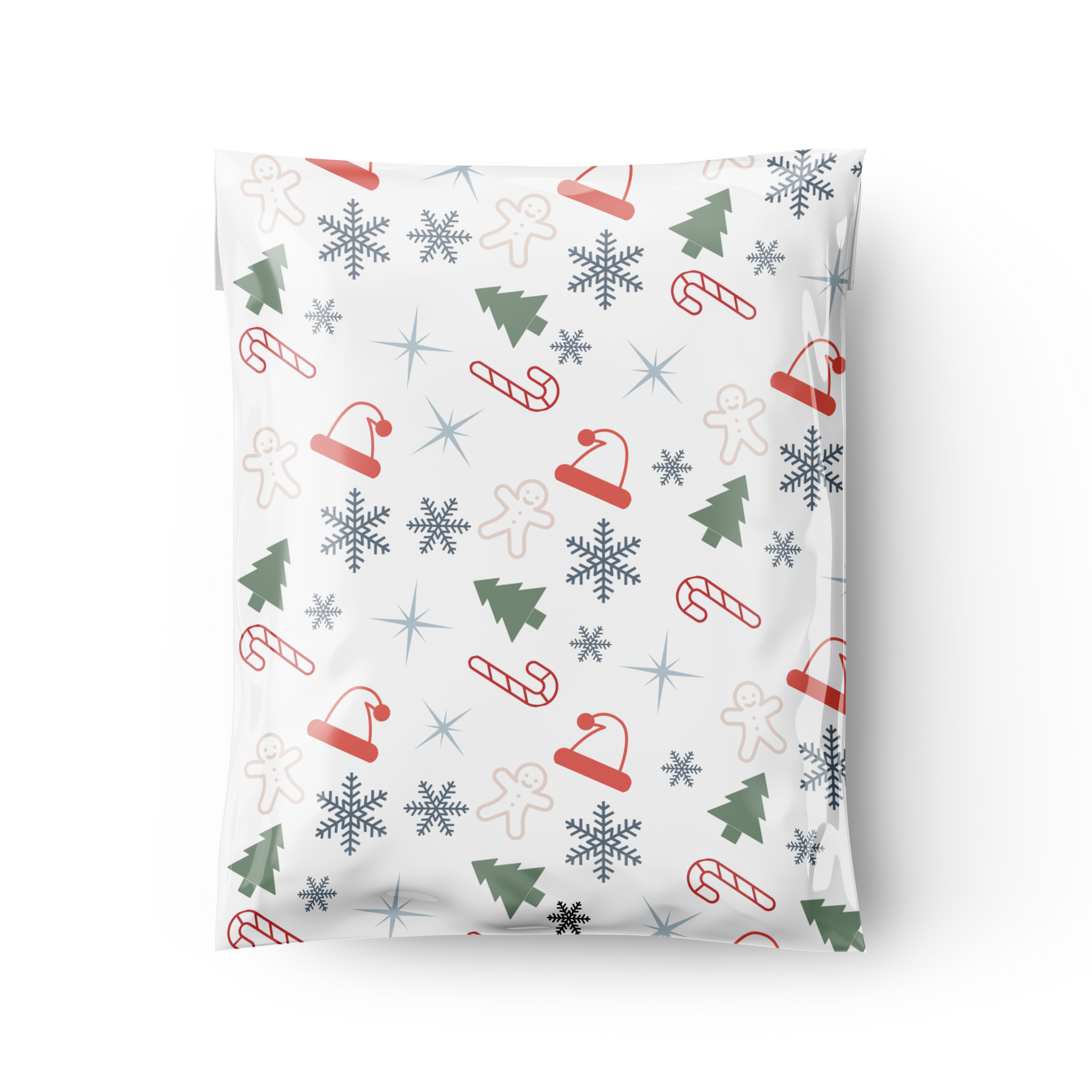 Cute Christmas Poly Mailers - Holiday Mailers Small Business Sply