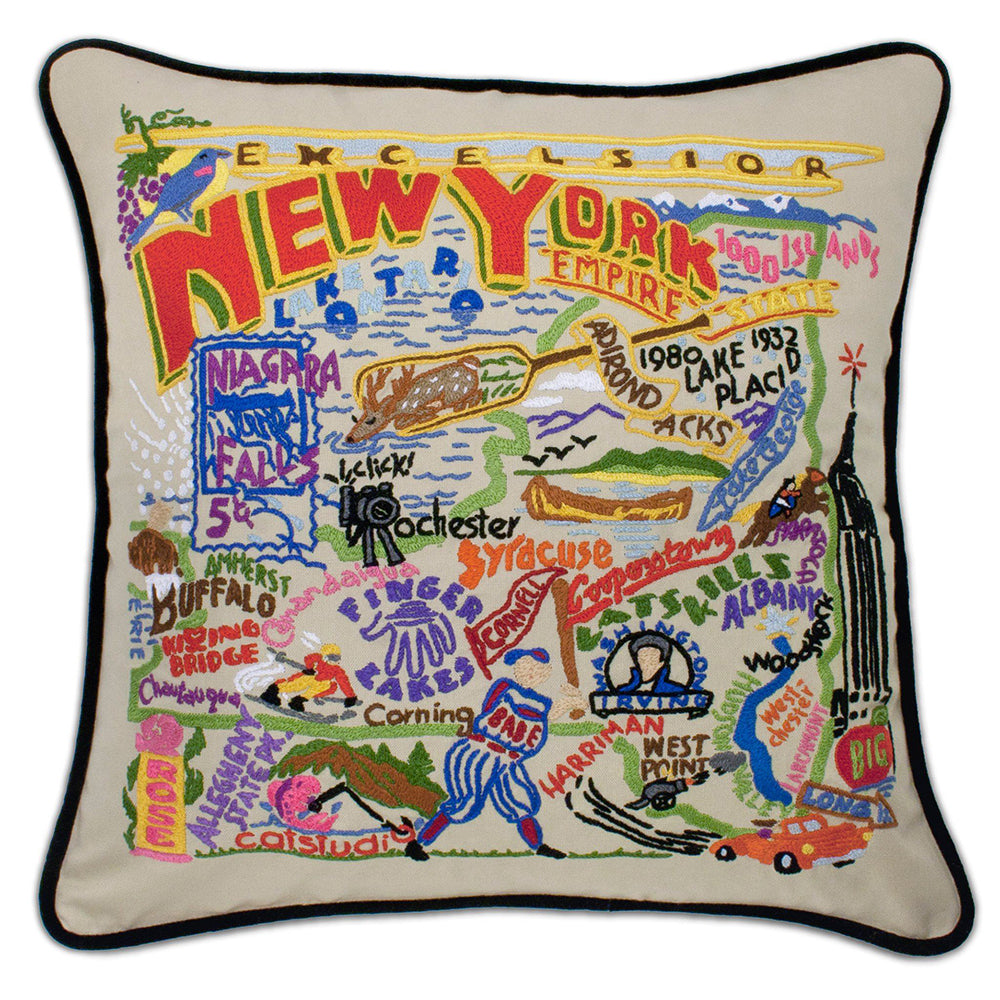 Las Vegas XL Hand-Embroidered Pillow  Nevada Collection by catstudio –  catstudio