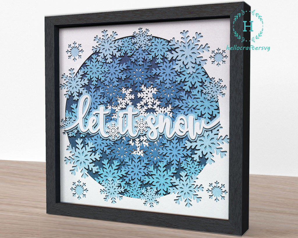 snow shadow box