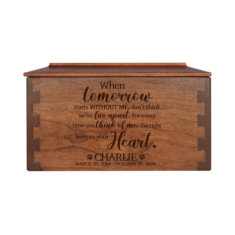 LifeSong Pet Memorials Personalized Engraved Cremation Urn