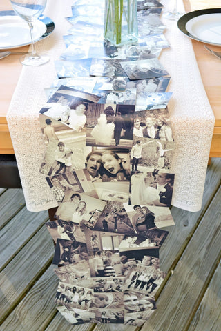 Photo table runner