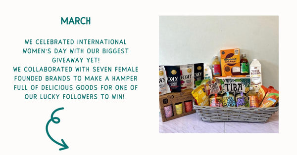 We celebrated international women's day with our biggest giveaway yet!