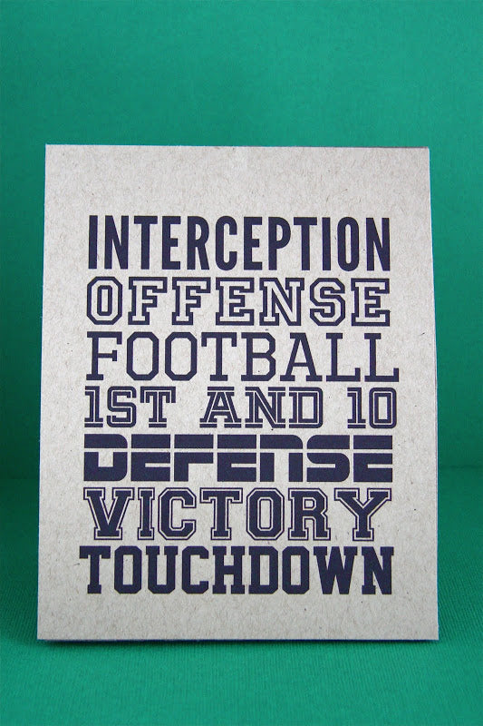 Football Subway Art Printable