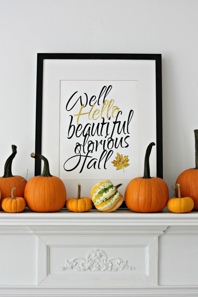 Hello Glorious Fall printable from Nest of Posies