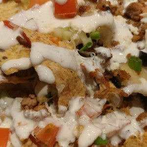 Greek Nachos with Tzatziki Drizzle