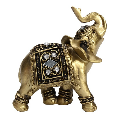 Lucky Feng Shui estátua elegante de elefante sorte riqueza estatueta decoração presente para casa