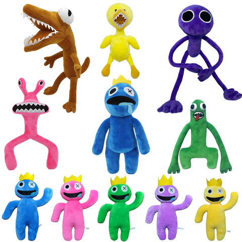 Boneco Azul Babão Amarelo Rainbow Friends Jogo Roblox Pelúcia