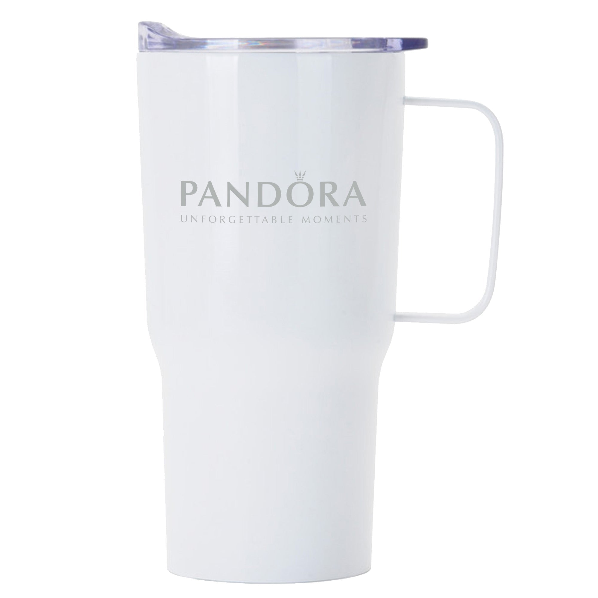 Straight Tumbler w/ Metal Handle - 20 oz.