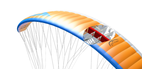 Detailansicht / Querschnitt Phasor 2.3 RC Gleitschirm, Para Aviation RC, RAST Ventil, RAST, RC Paraglider, RC Paramotor, RC Paragliding RAST