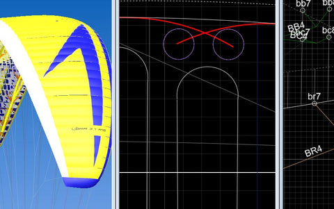 RC Gleitschirm Konstruktion in der Software Gliderplan