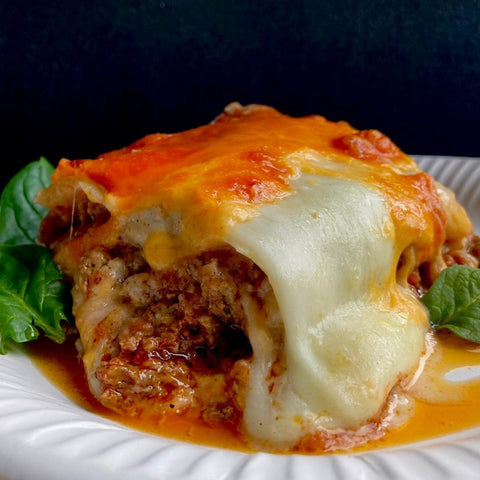 Lasagne mit Insektenburgerpatty