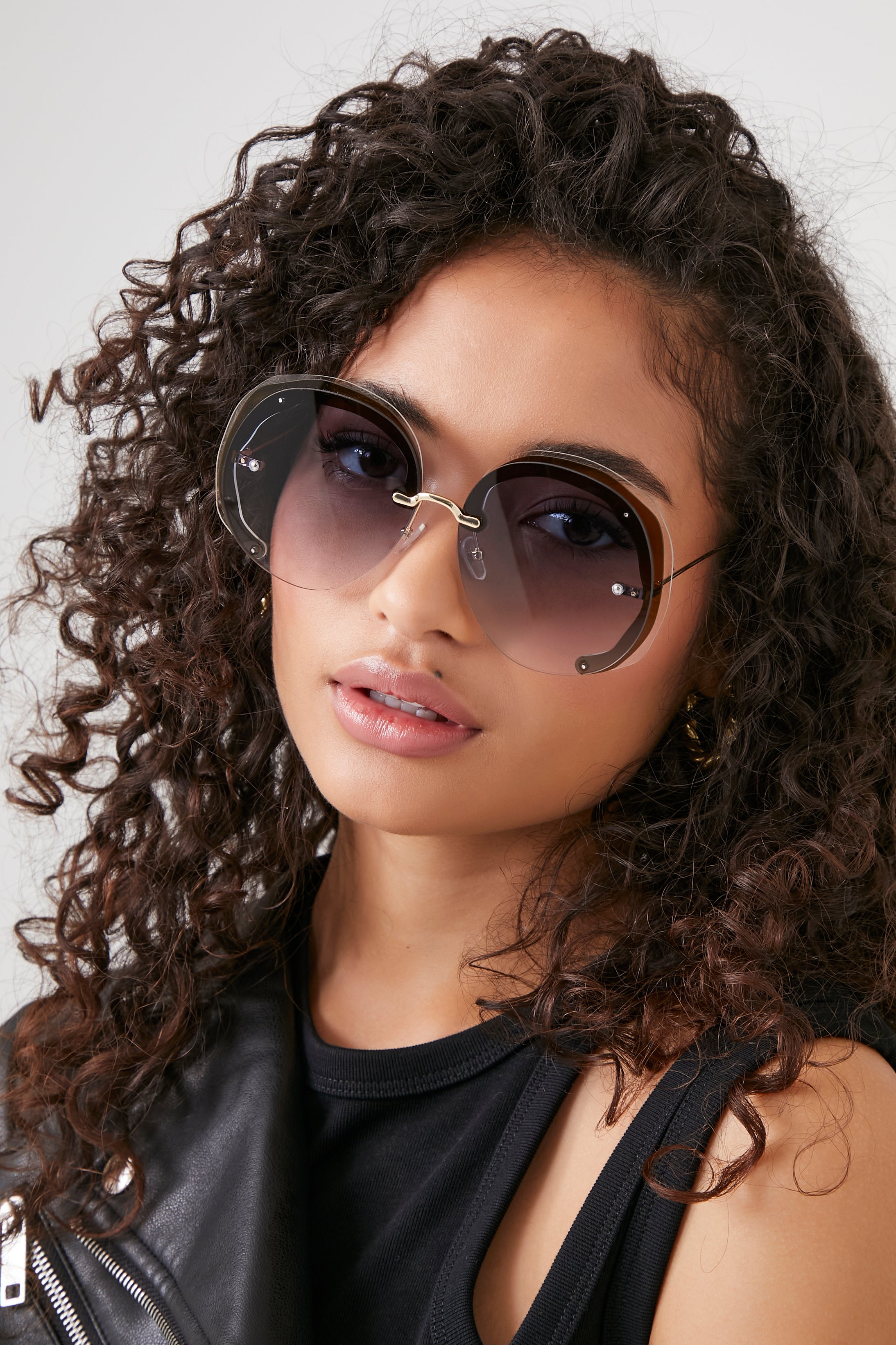 Shop For Round Rimless Sunglasses | Accessories - Sunglasses