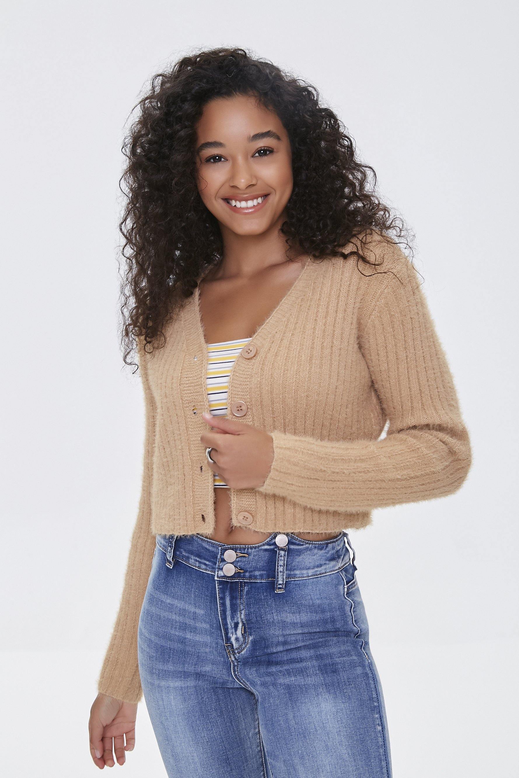 Shop For Cropped Cardigan Sweater | Women - Sweaters