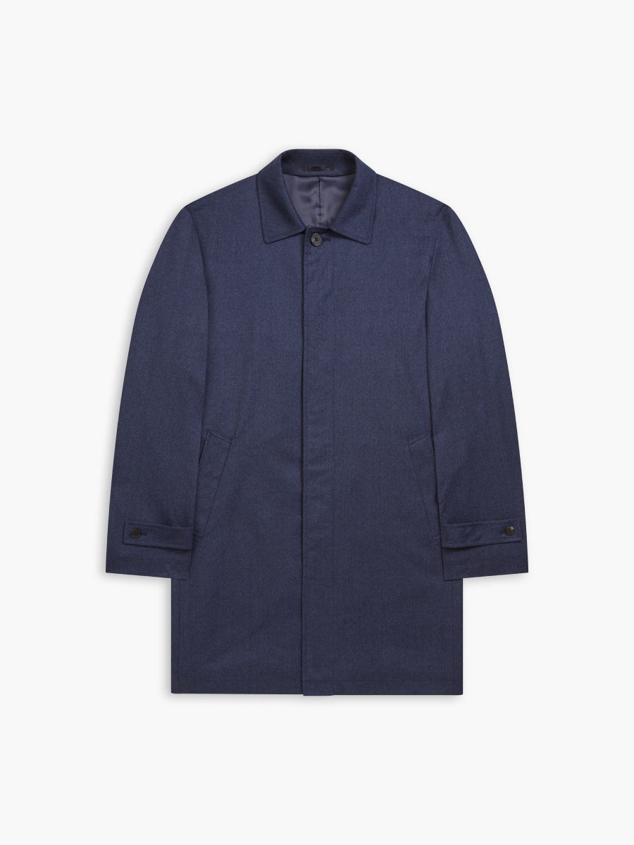 Heath Slim Fit Super 120s Wool Navy Mac