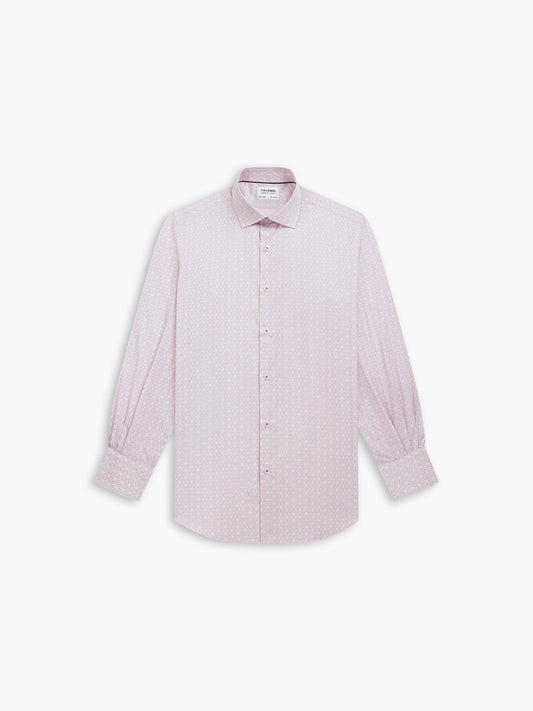 Max Performance Pink Twill Fitted Single Cuff Classic Collar Shirt –  tmlewinuk