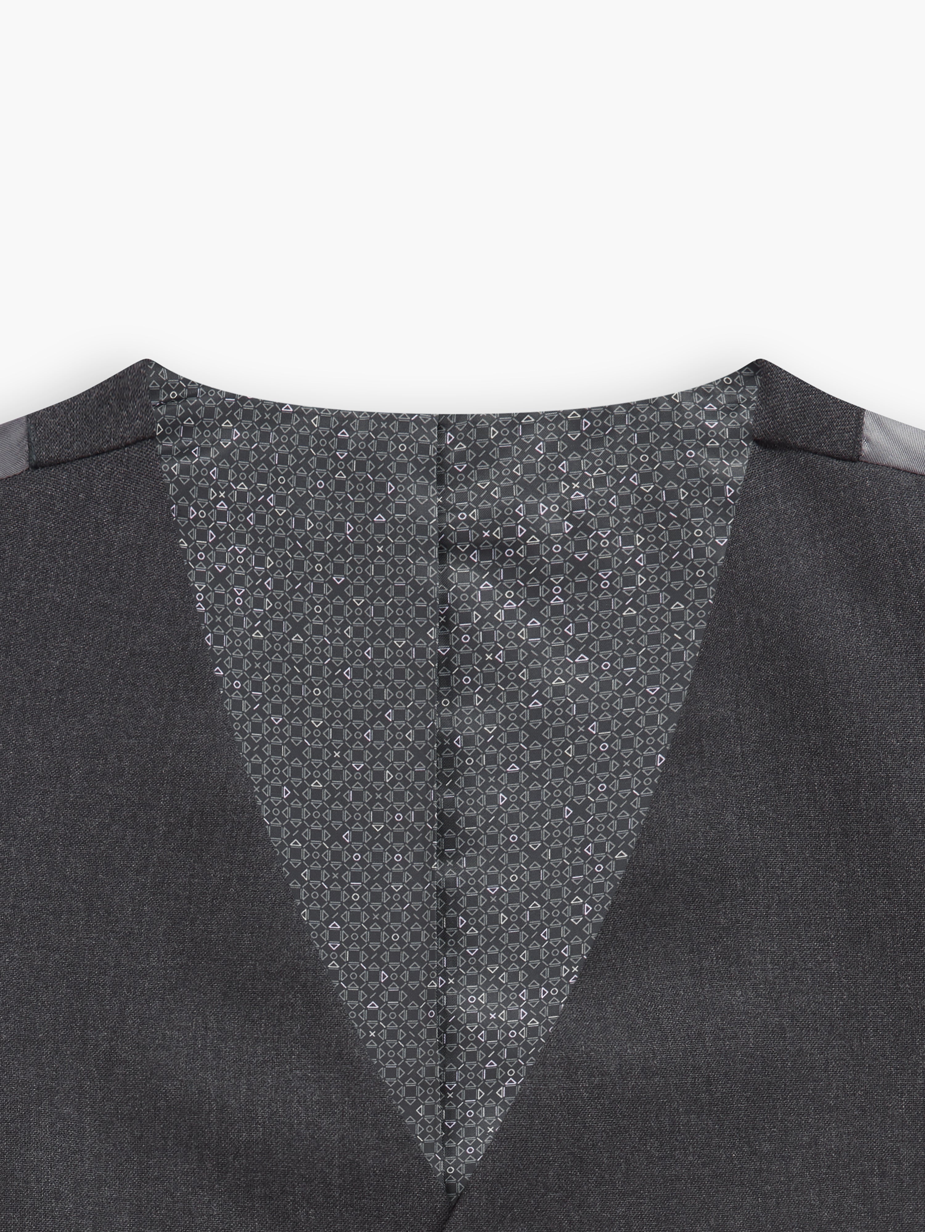 Edgware Wool Slim Charcoal Waistcoat