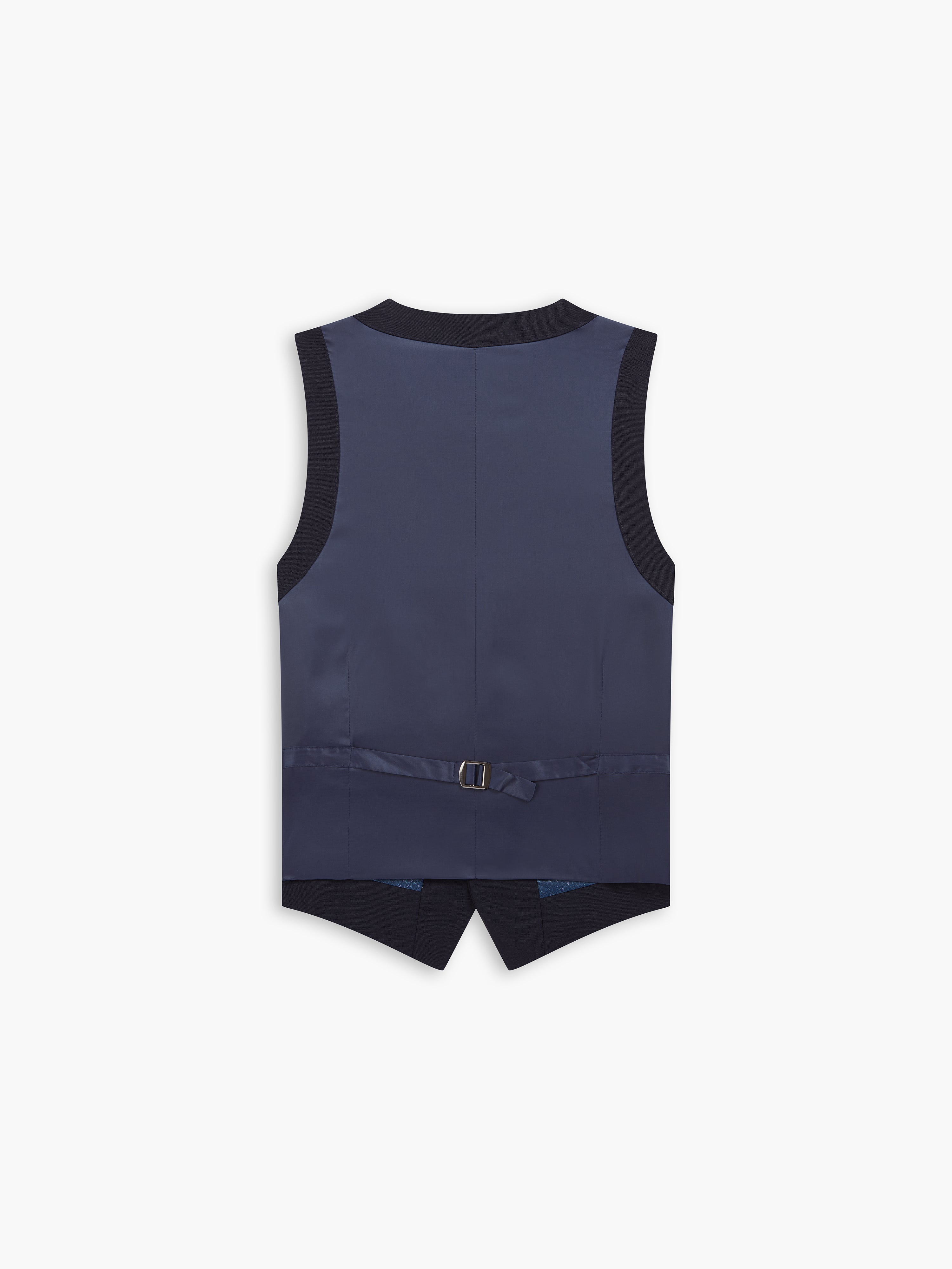 Kennington Wool Slim Navy Waistcoat