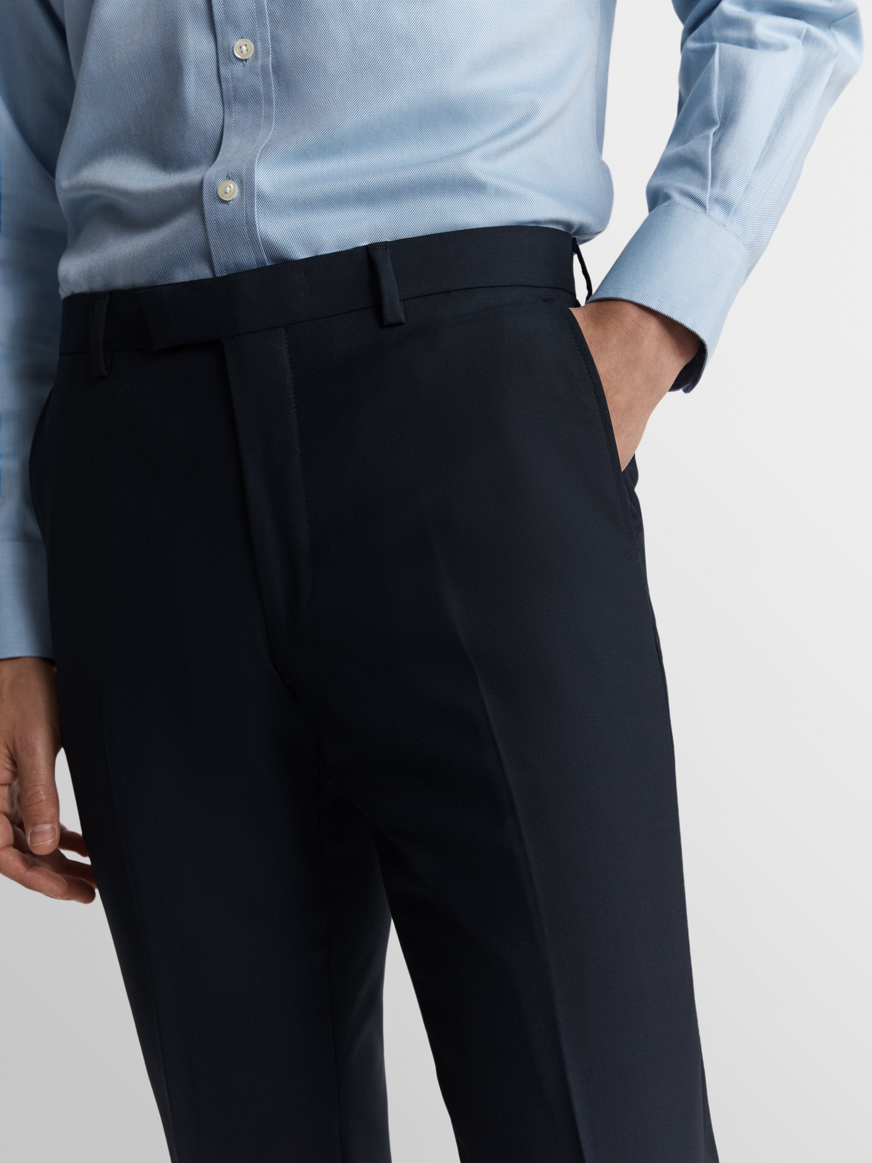 Aldgate Italian Luxury Slim Navy Suit Trouser