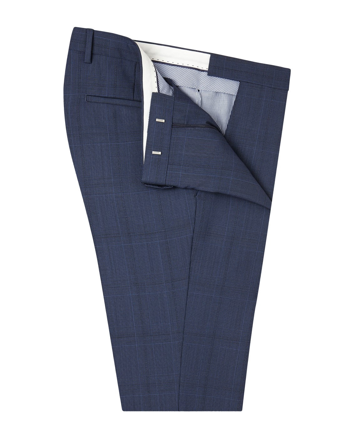 Racing Green | Light Grey & Pink Checked Trousers | Suit Direct