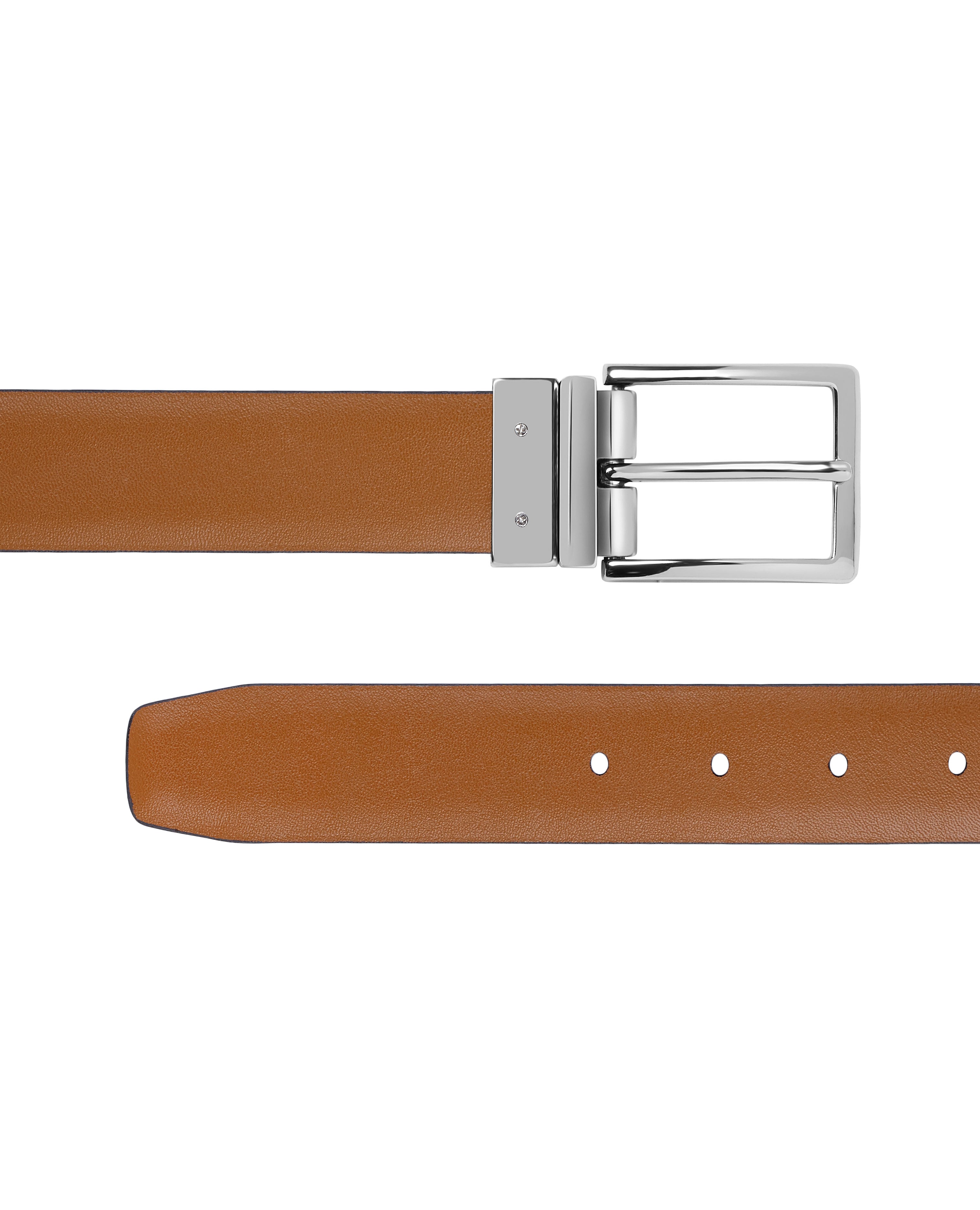 Reversible Textured Black and Brown Belt