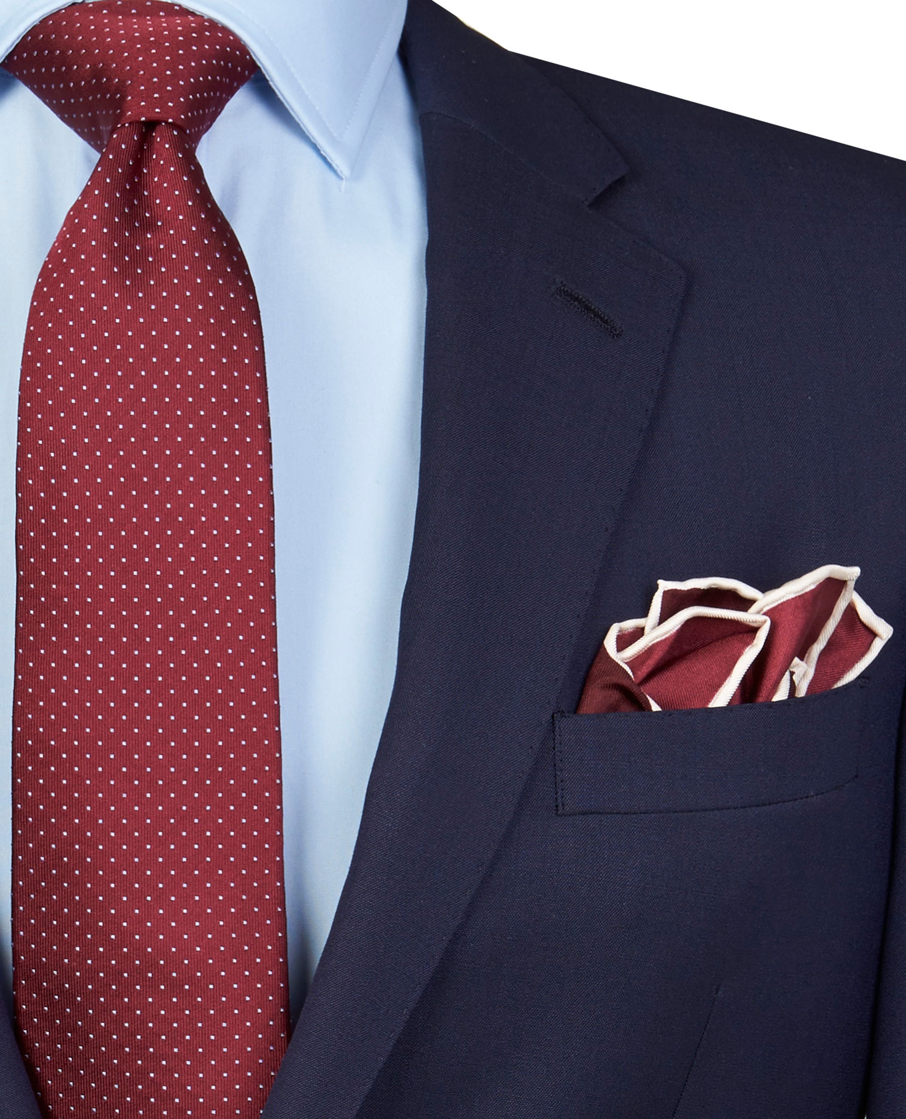 Burgundy Silk Pocket Square