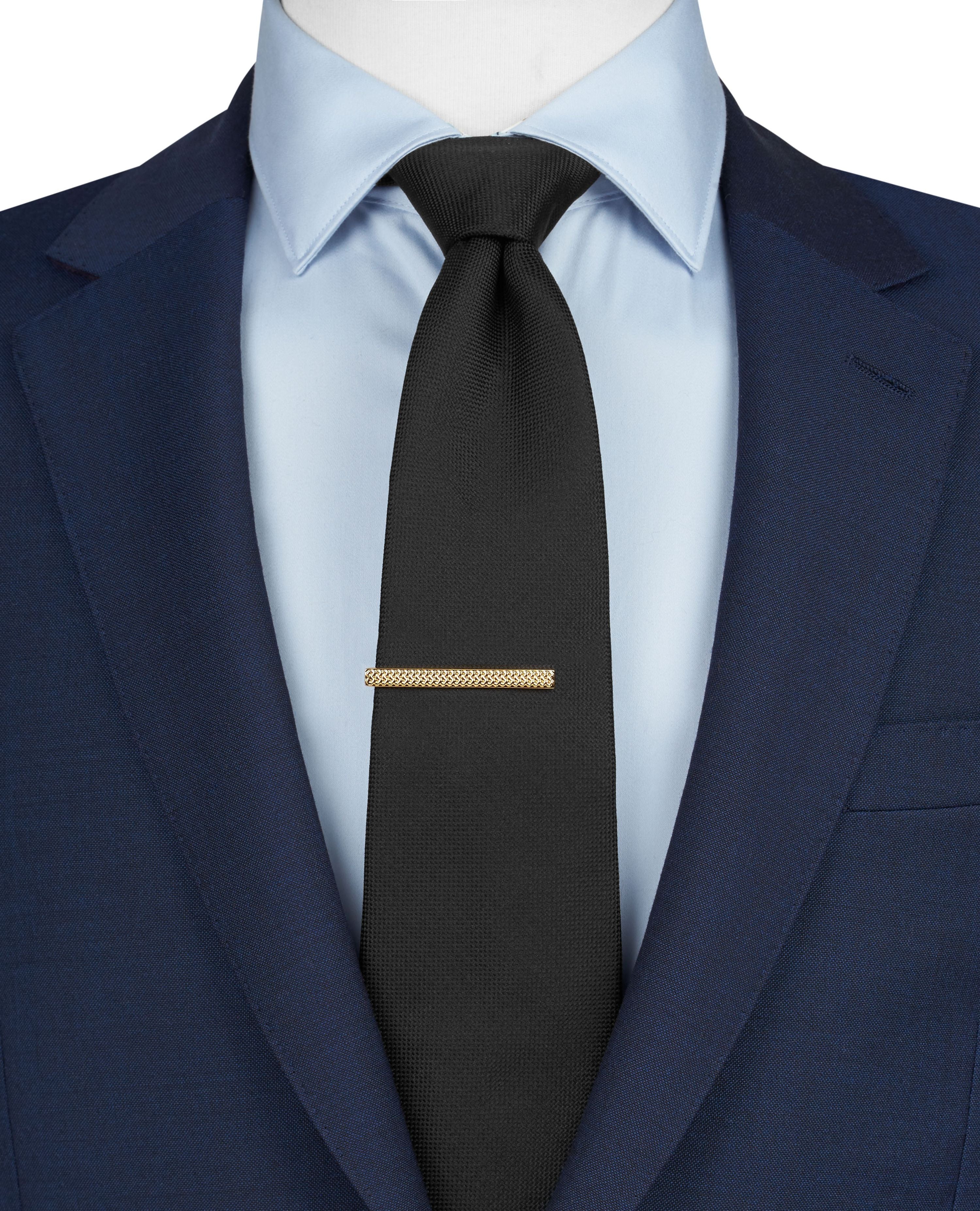 Gold Textured Tie Slide