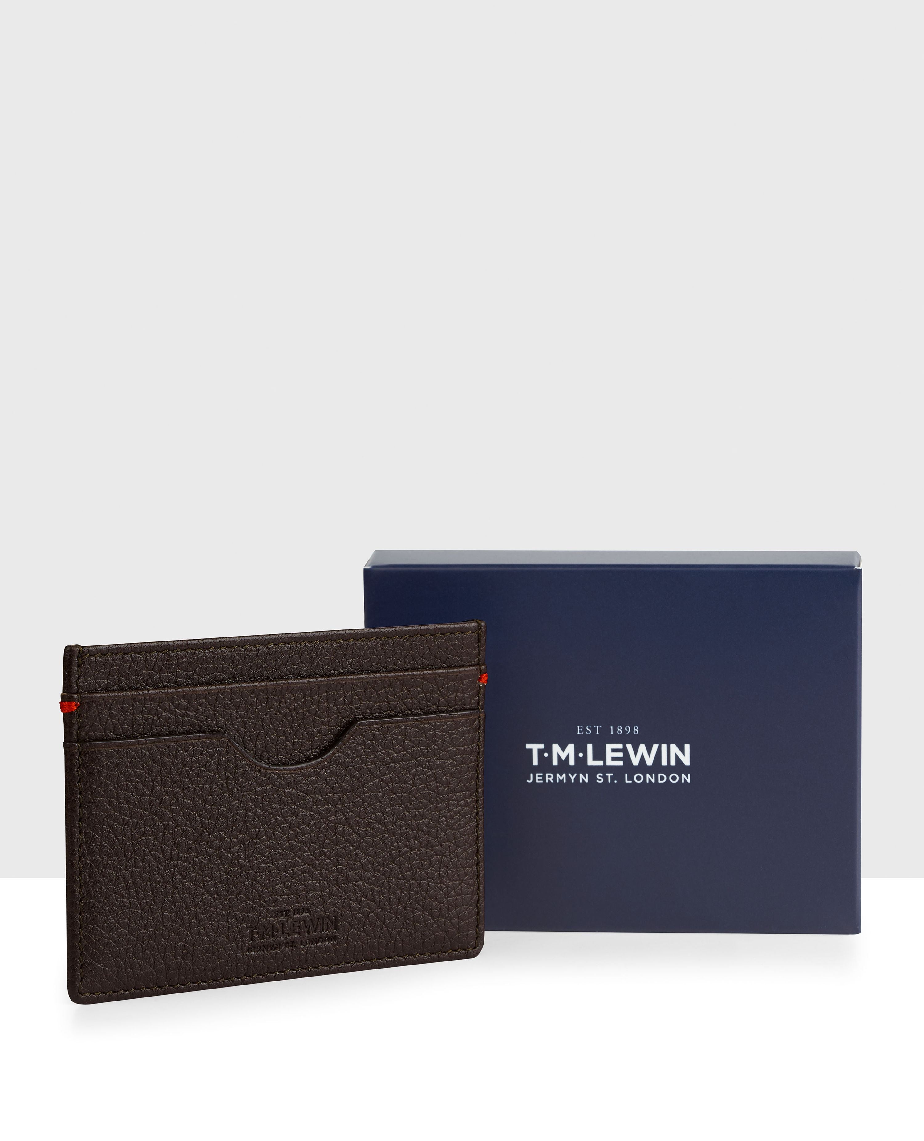 Leather Cardholder Brown