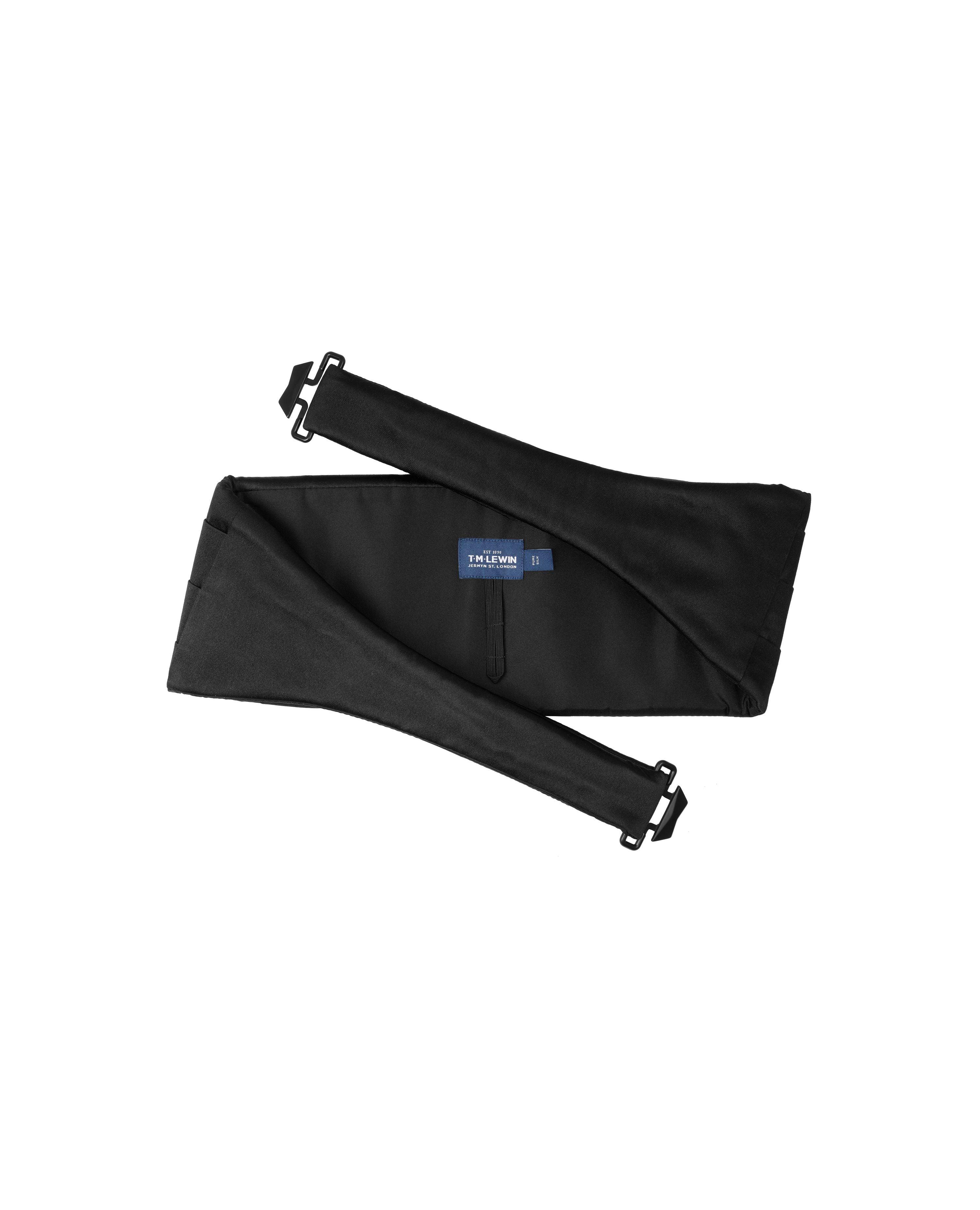 Black Satin Cummerbund