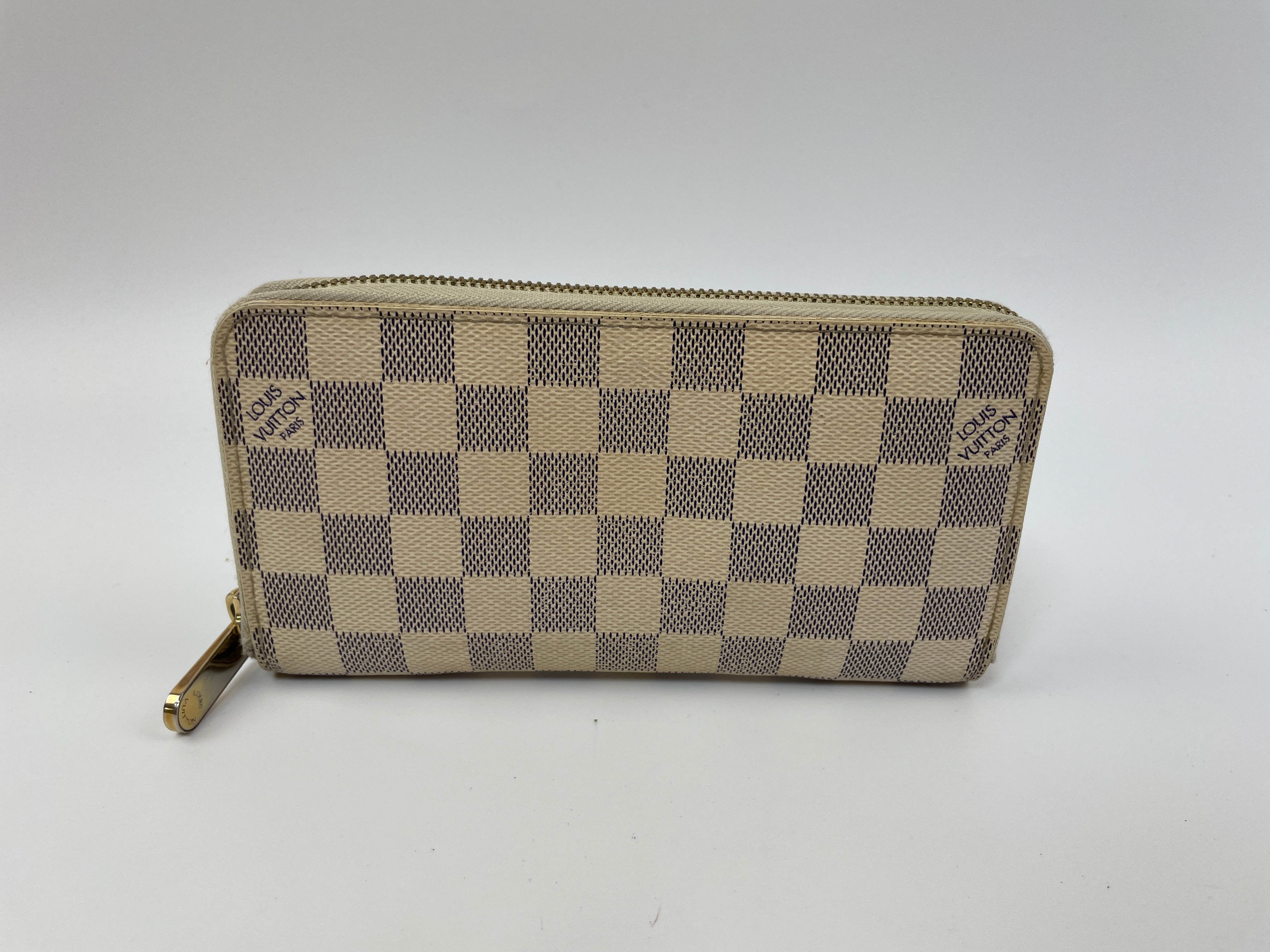 Louis Vuitton Zippy Wallet Damier Azur used (5711)