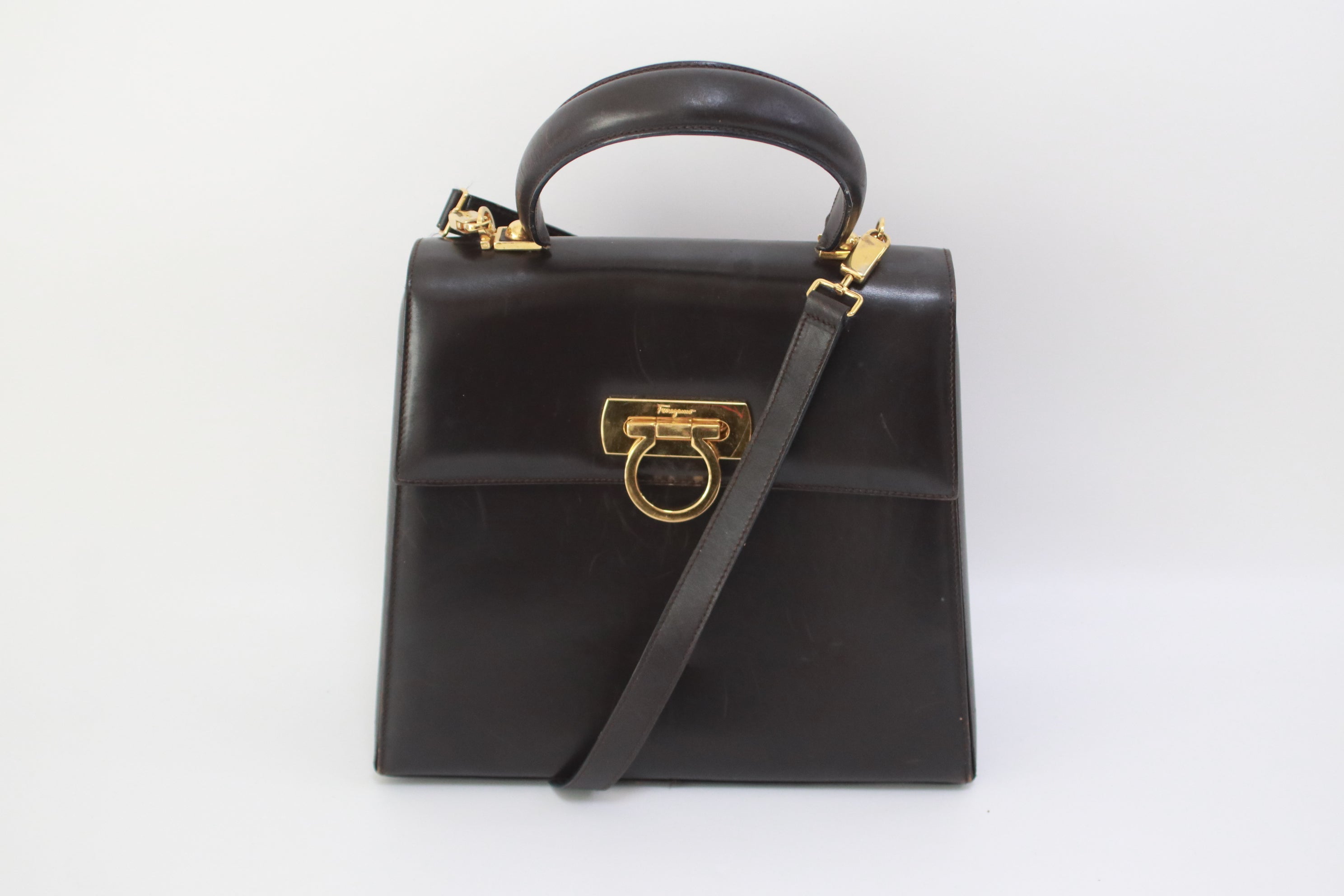 Hermes Herbag Zip Black Canvas Shoulder Bag Used (6674)